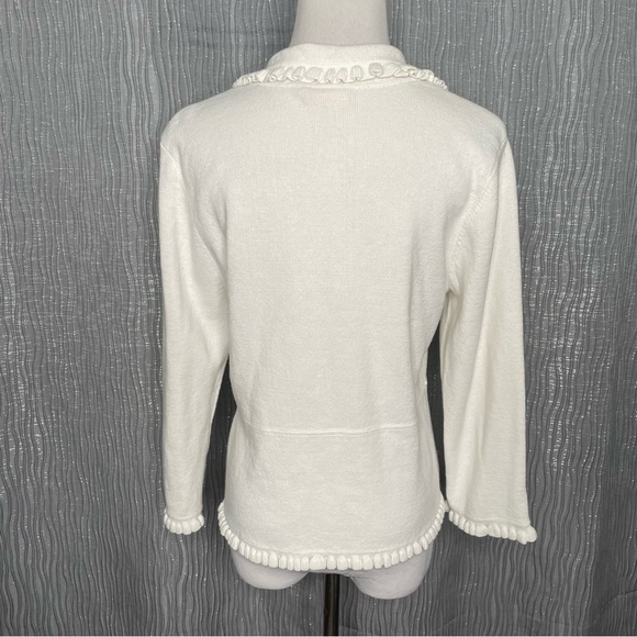 Ella Rose linen blend knit cardigan. Runs small - Picture 2 of 8